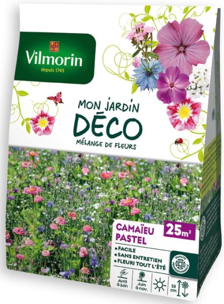 Mélanges de fleurs - Camaïeu Pastel - 25 m² - Mélange de fleurs - face recto